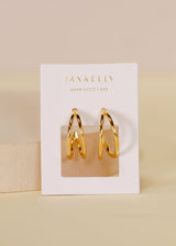 Illusion Double Hoop Earrings by JaxKelly | Gold - Zen&Zip