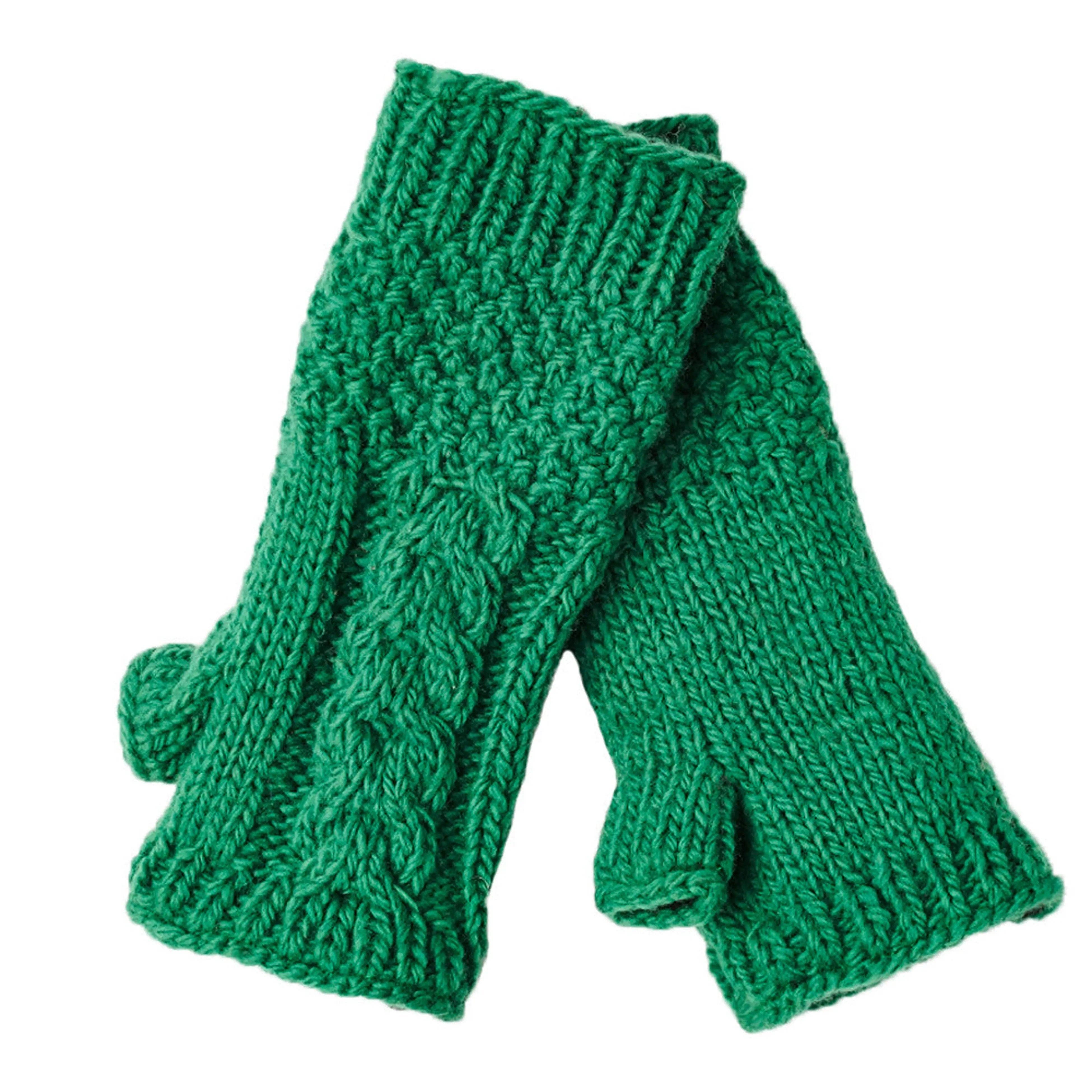 Cable Fingerless Gloves by Nirvanna Designs