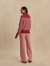 Lloyd Stitch Knit Sweater by Varley | Rich Raspberry