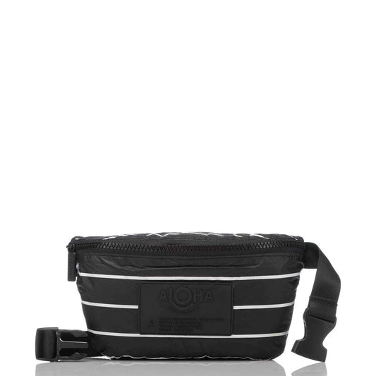 Pinstripe Mini Hip Pack by Aloha Collection | Black/White