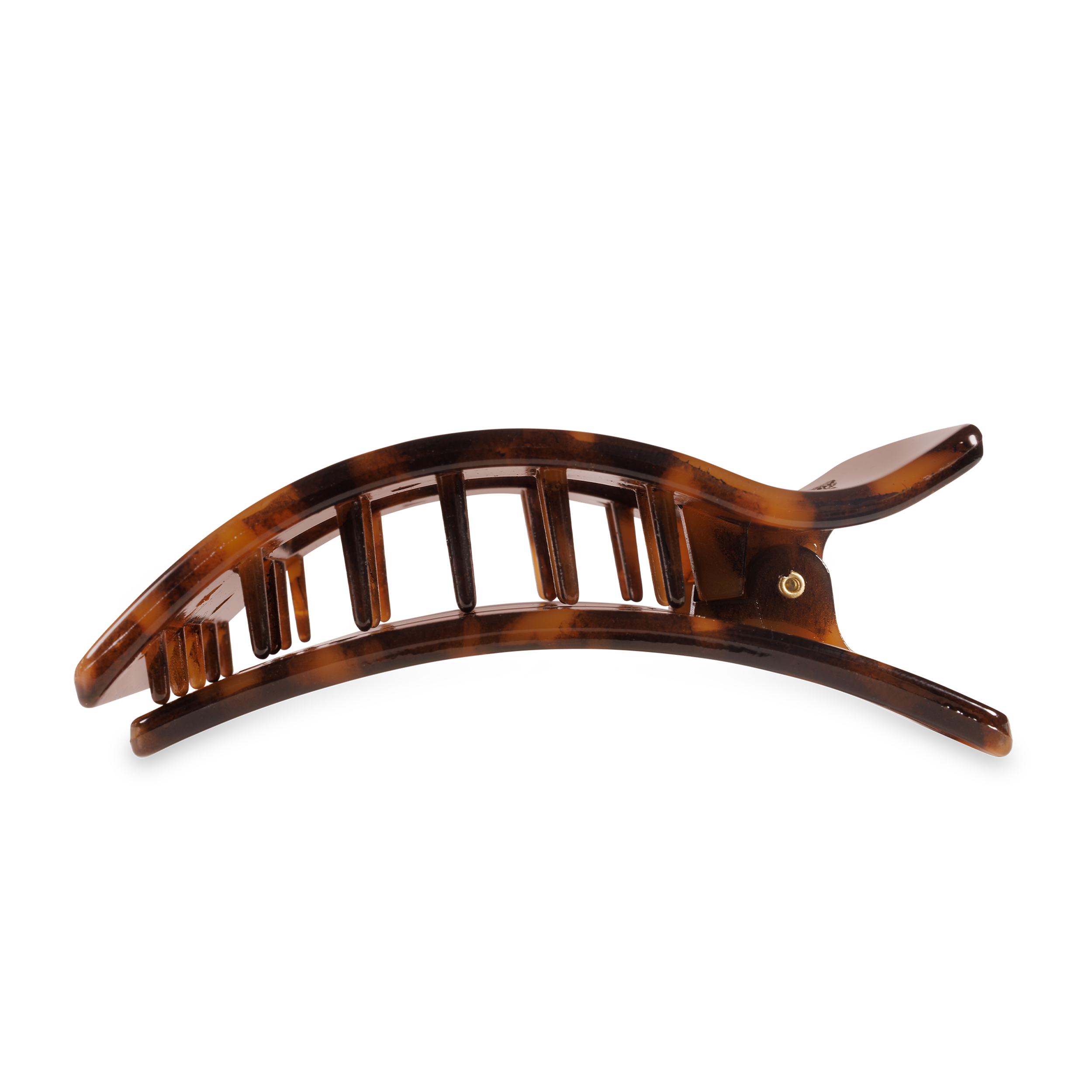 Flat Rectangle Hair Clip | Large | Tortoise - Zen&Zip
