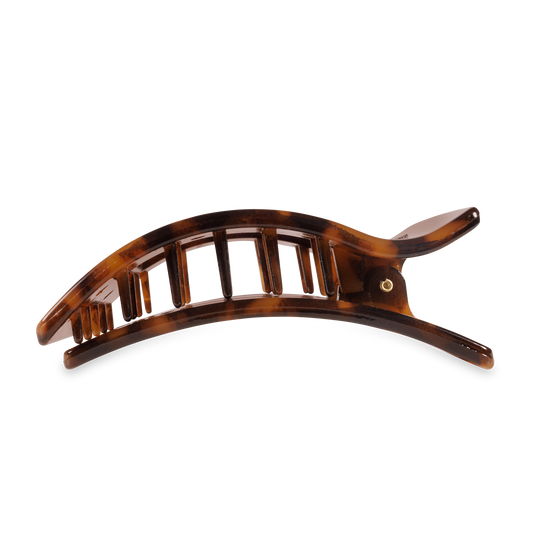Flat Rectangle Hair Clip | Large | Tortoise - Zen&Zip