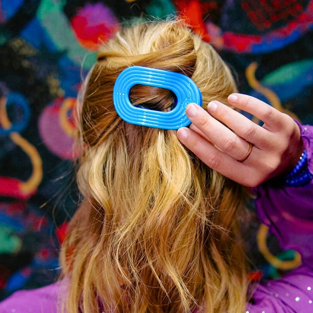 Flat Round Hair Clip | Small | Miami Vice - Zen&Zip