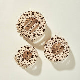 Blonde Tortoise Medium Flat Circle Hair Clip