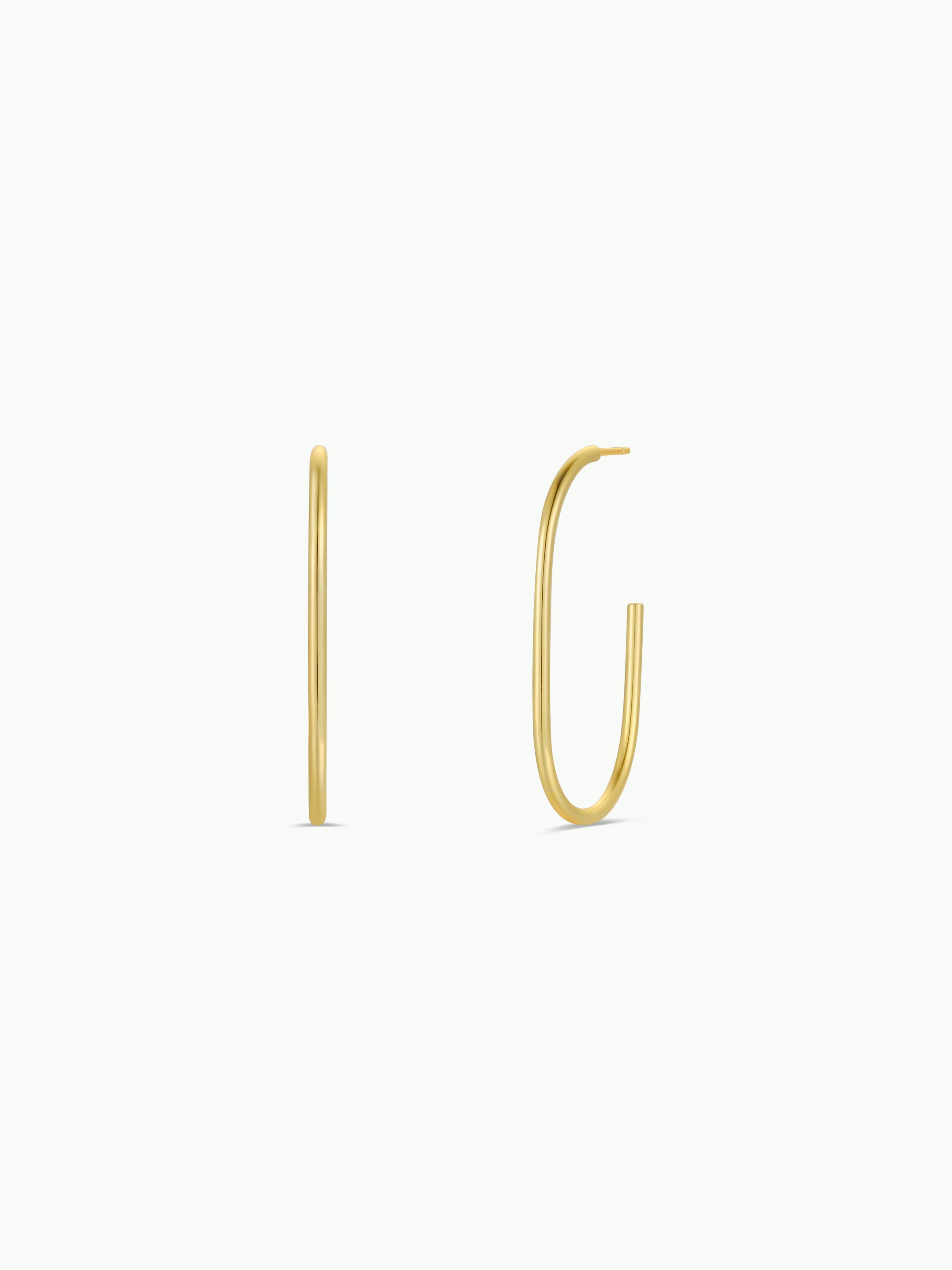Gold Open Large Hoop - Zen&Zip