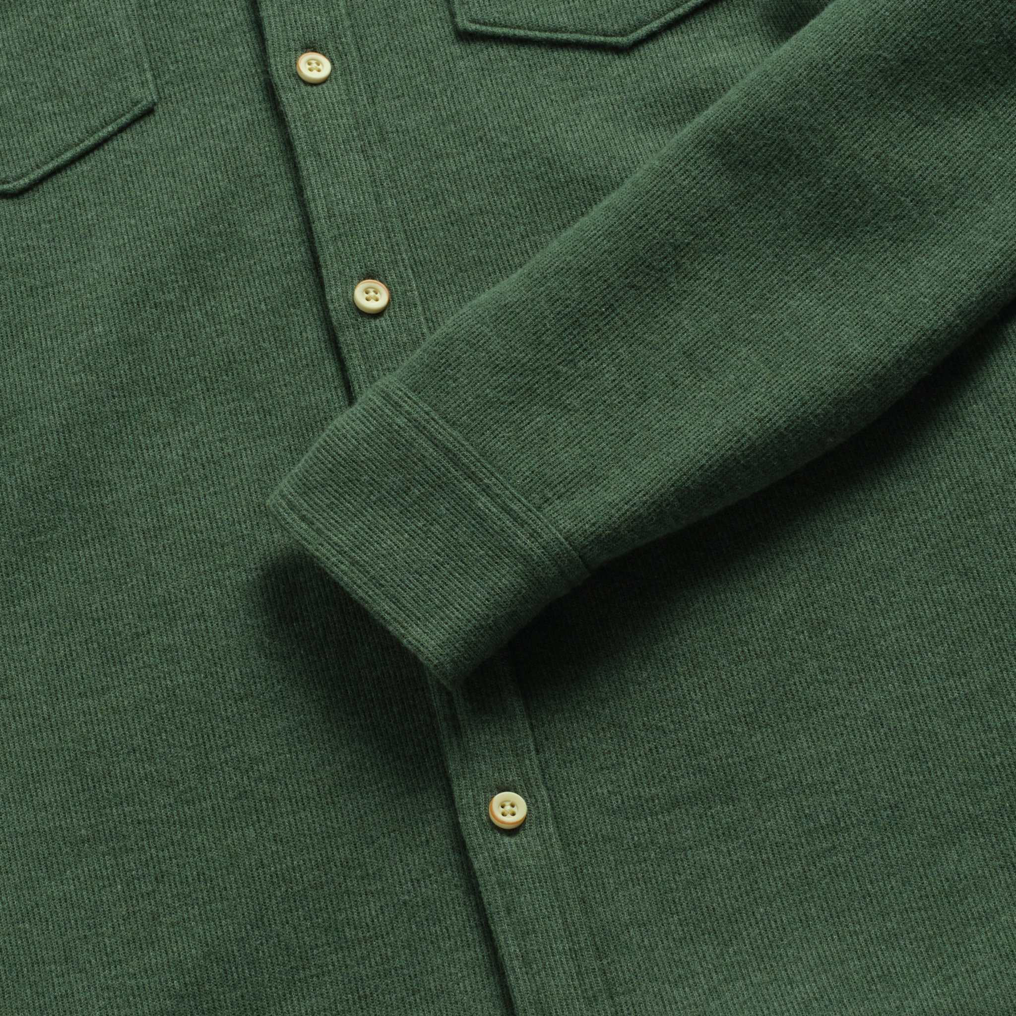 Rex Rib Knit Shirt by SurfSideSupply | Green Heather