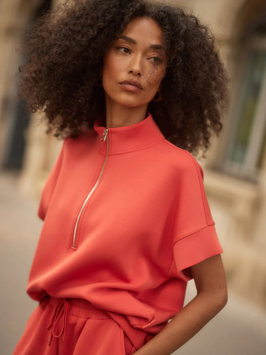 Ritchie Short Sleeve Sweat by Varley | Summer Fig