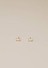 Baguette Earrings by JaxKelly | White Opal - Zen&Zip