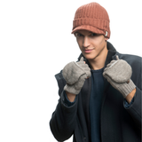 Bryant Fingerless Gloves w/ Flap by Nirvanna Designs