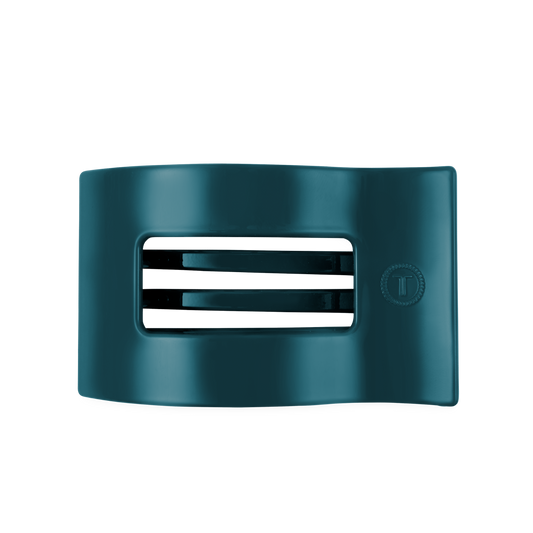 Teal With It Large Flat Rectangle Hair Clip