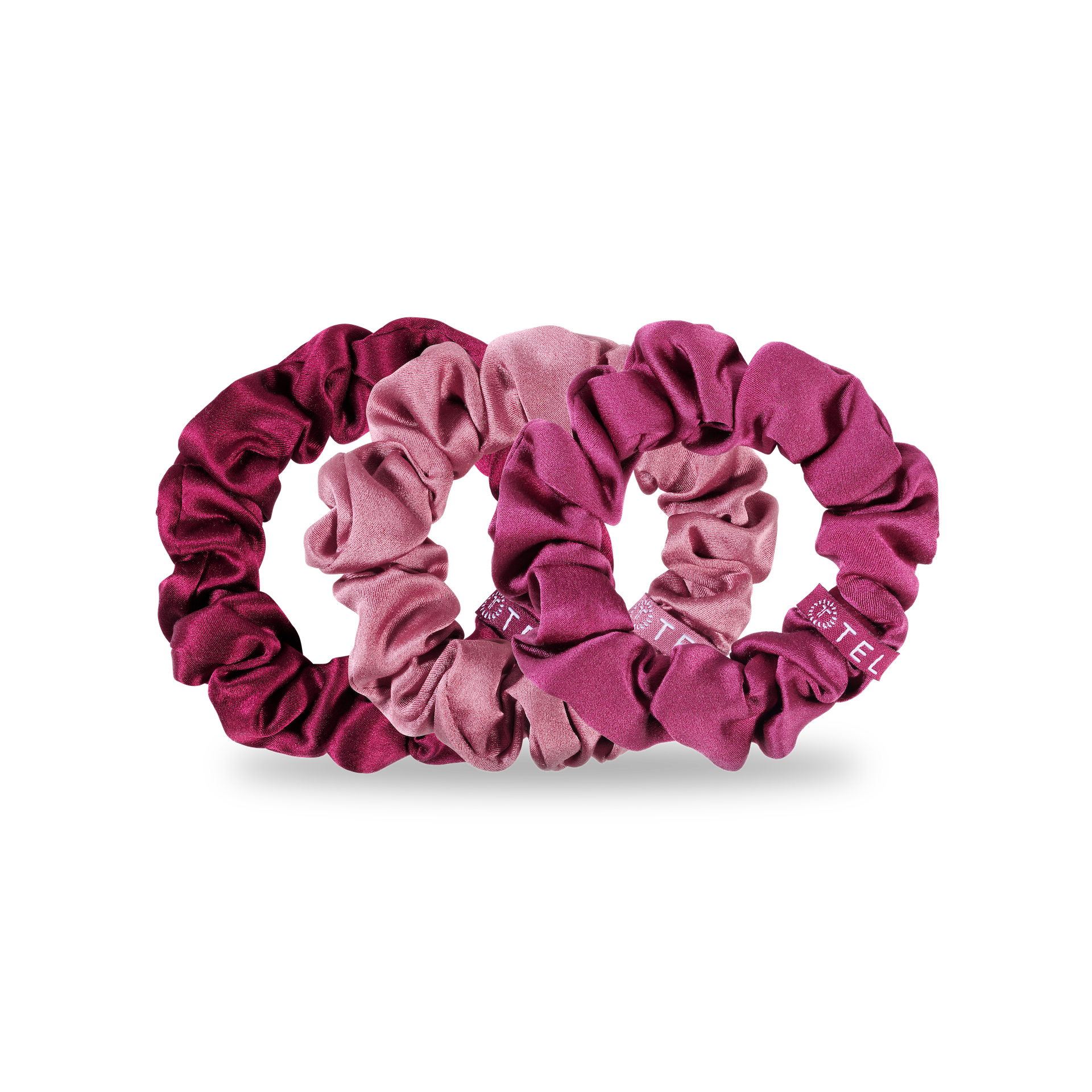 Burgundy Bliss - Large Scrunchie, 3-Pack