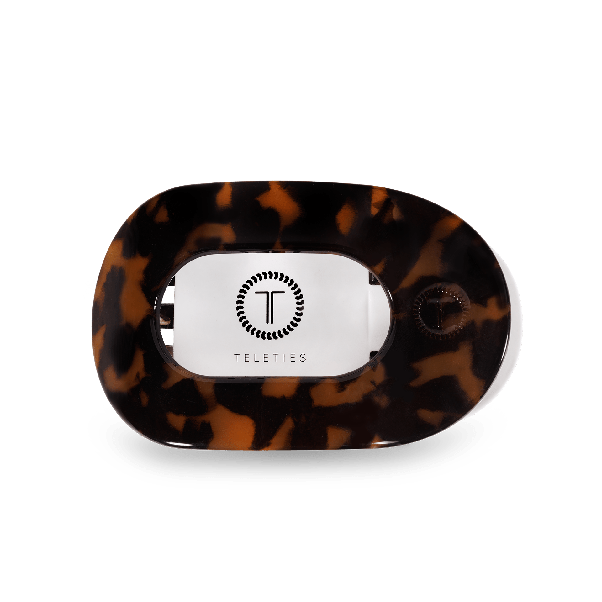 Tortoise Small Flat Round Clip - Zen&Zip
