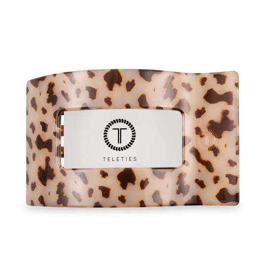 Flat Rectangle Hair Clip | Large | Blonde Tortoise - Zen&Zip