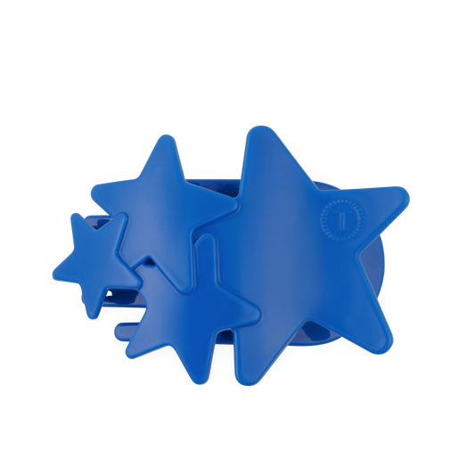Flat Hair Clip | Large | Blue Shooting Star - Zen&Zip