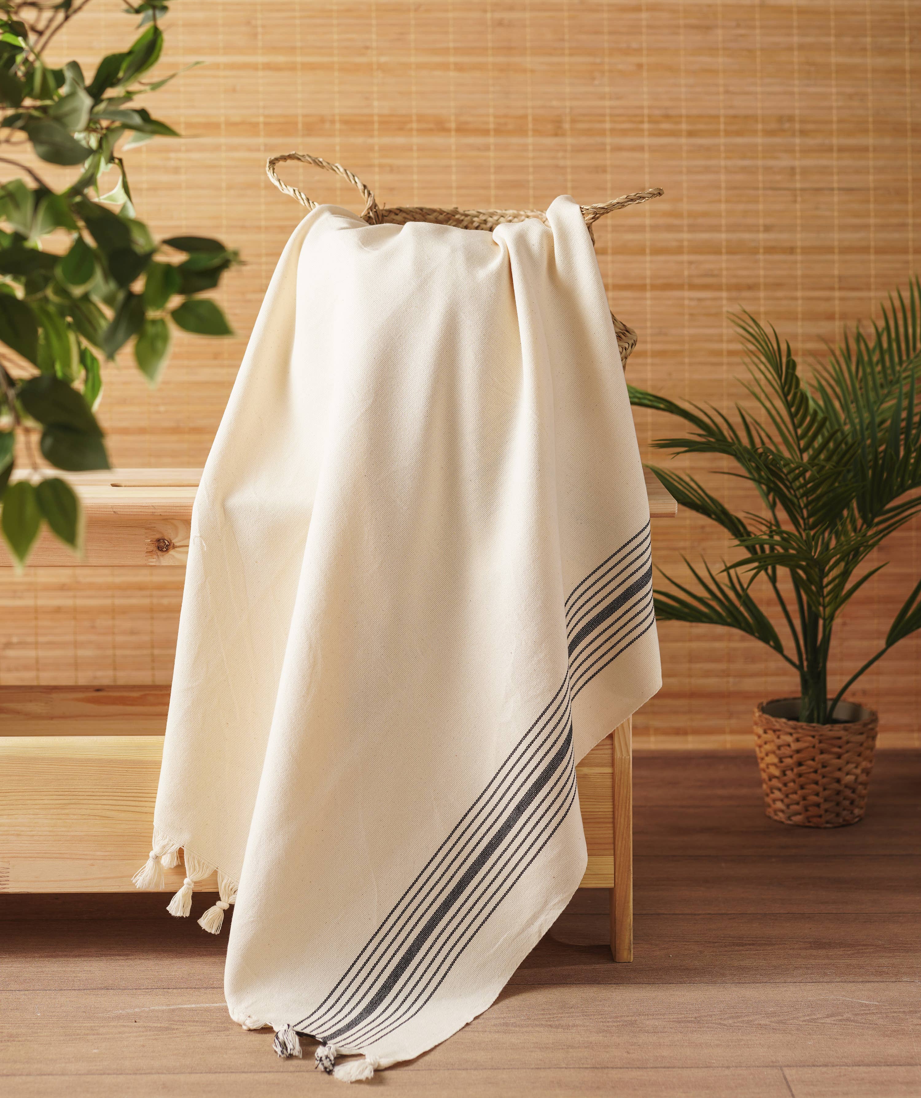 Soft Bliss Turkish Towel by Moa | Light Stripes - Zen&Zip