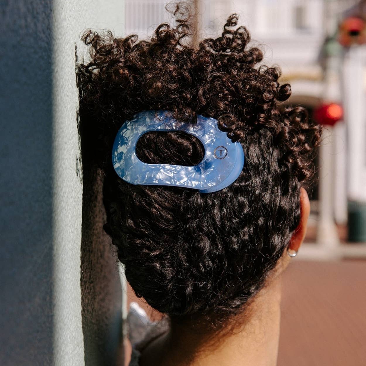 Flat Round Hair Clip | Large | Blue Lagoon - Zen&Zip