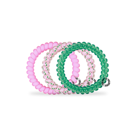 Spiral Hair Coils | Small | Merry Pinkmas Hair Ties - Zen&Zip