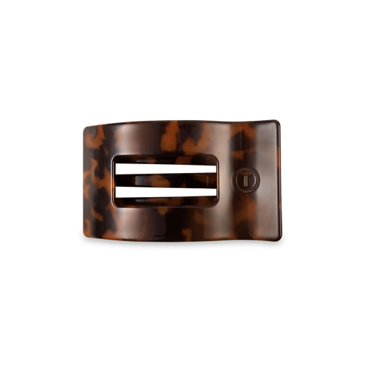 Flat Rectangle Hair Clip | Small | Tortoise - Zen&Zip