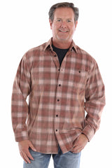 Yarn Dyed Cord Shirt by Scully in Russet