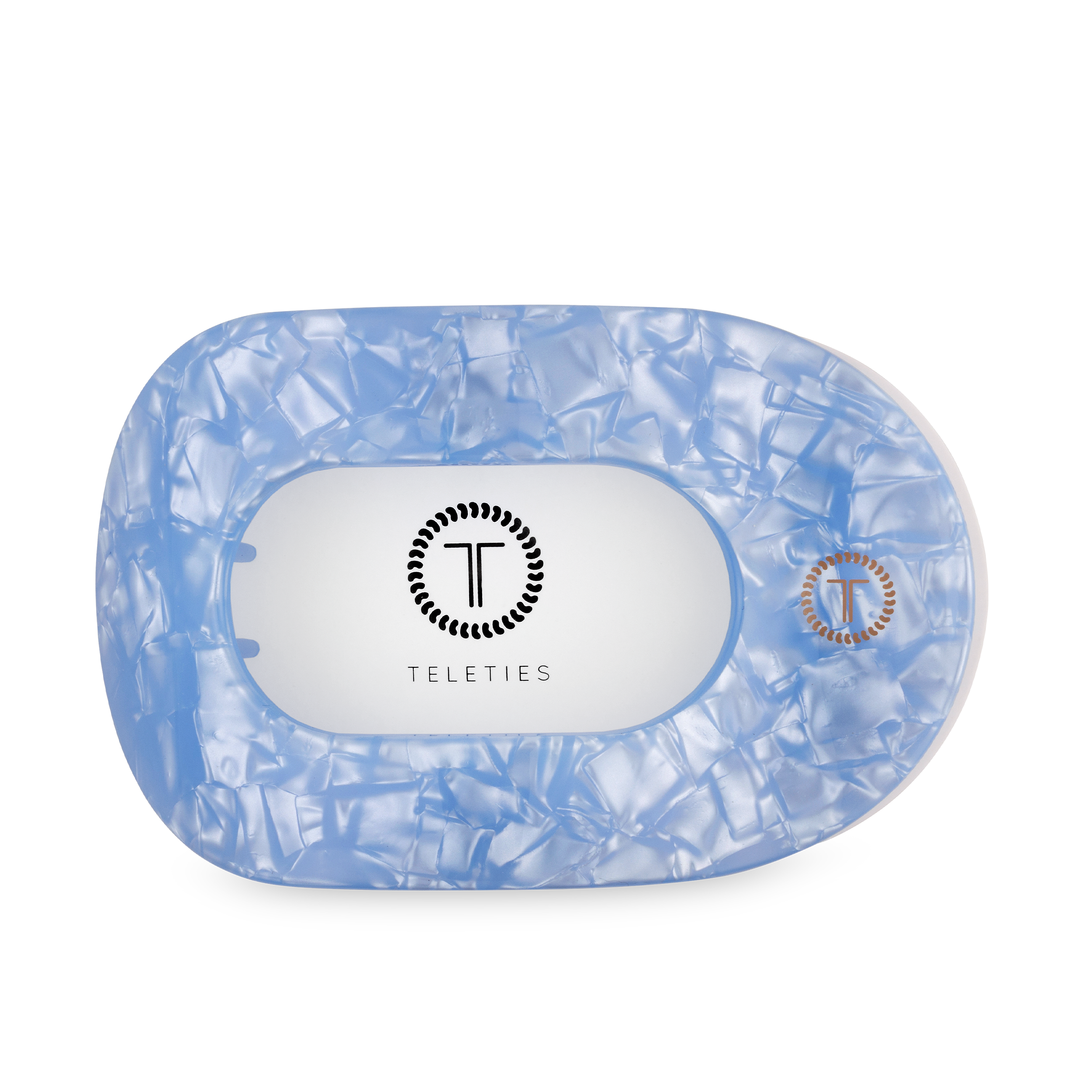 Flat Round Hair Clip | Large | Blue Lagoon - Zen&Zip