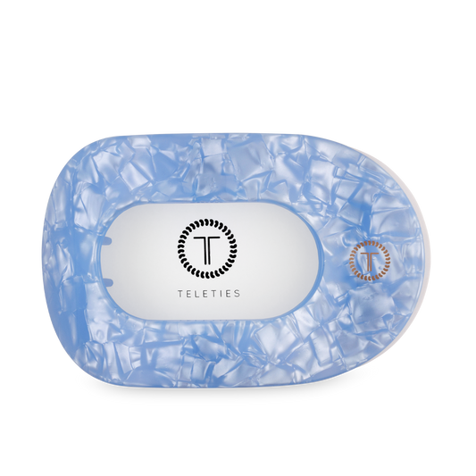 Flat Round Hair Clip | Large | Blue Lagoon - Zen&Zip