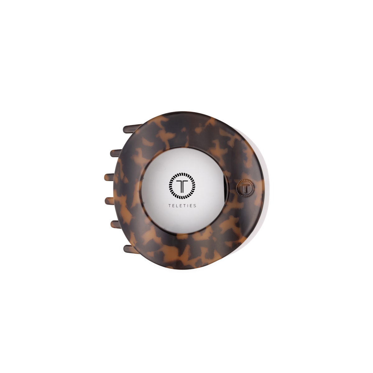 Tortoise Medium Flat Circle Hair Clip