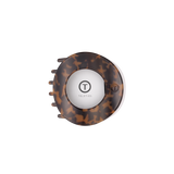 Tortoise Medium Flat Circle Hair Clip