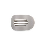 Round Flat Hair Clip | Small | Silver Flames - Zen&Zip