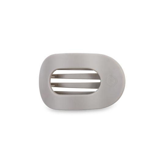 Round Flat Hair Clip | Small | Silver Flames - Zen&Zip