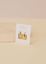 Small Ripple Gold Hoop by JaxKelly