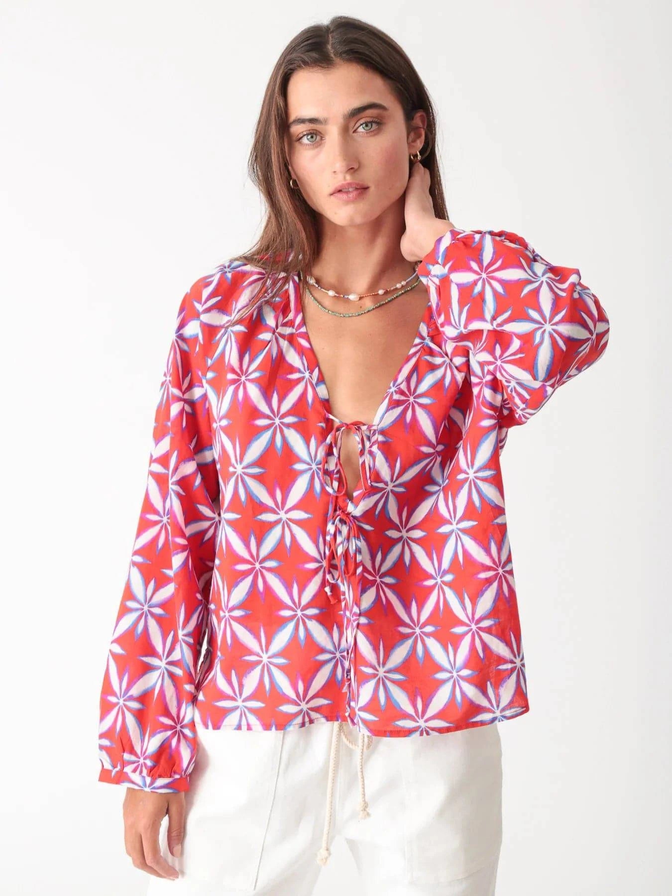 Meridian Tie Top by Electric and Rose | Wildflower - front