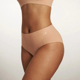 High-Waisted Retro Bikini by Evelyn & Bobbie | Peach Rose