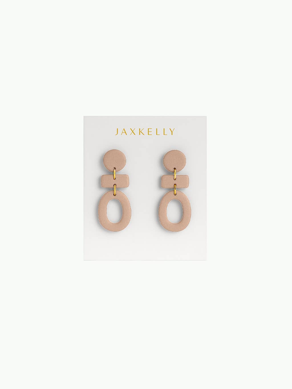 Organic Three Tier Clay Earring by JaxKelly | Almond Rose
