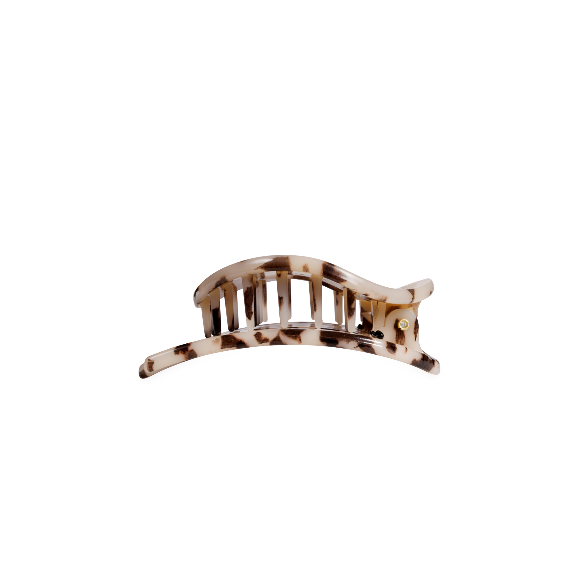 Blonde Tortoise Small Flat Circle Hair Clip