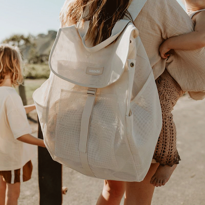 Beach Hauler Mesh Backpack by Sande | Sand