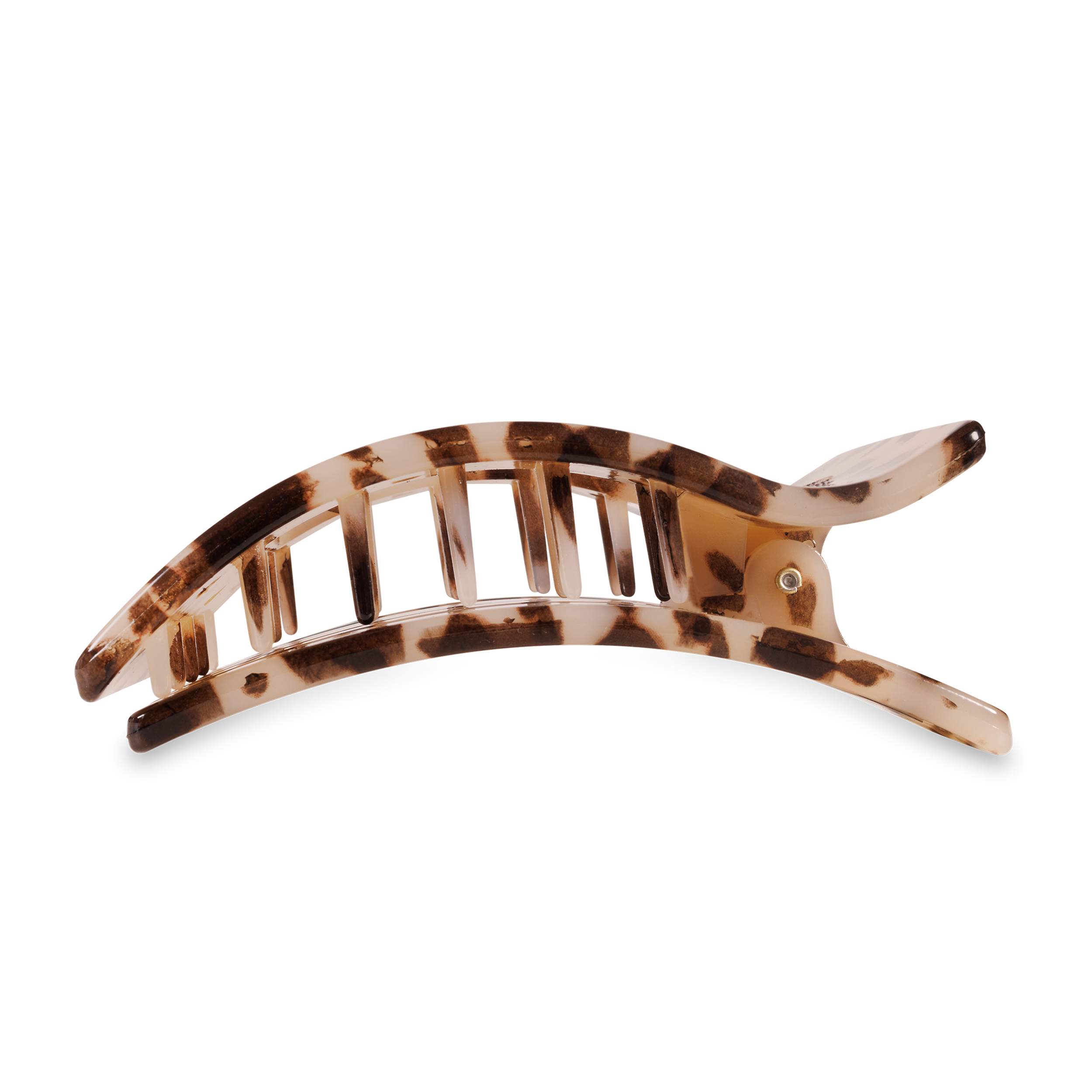 Flat Rectangle Hair Clip | Large | Blonde Tortoise - Zen&Zip