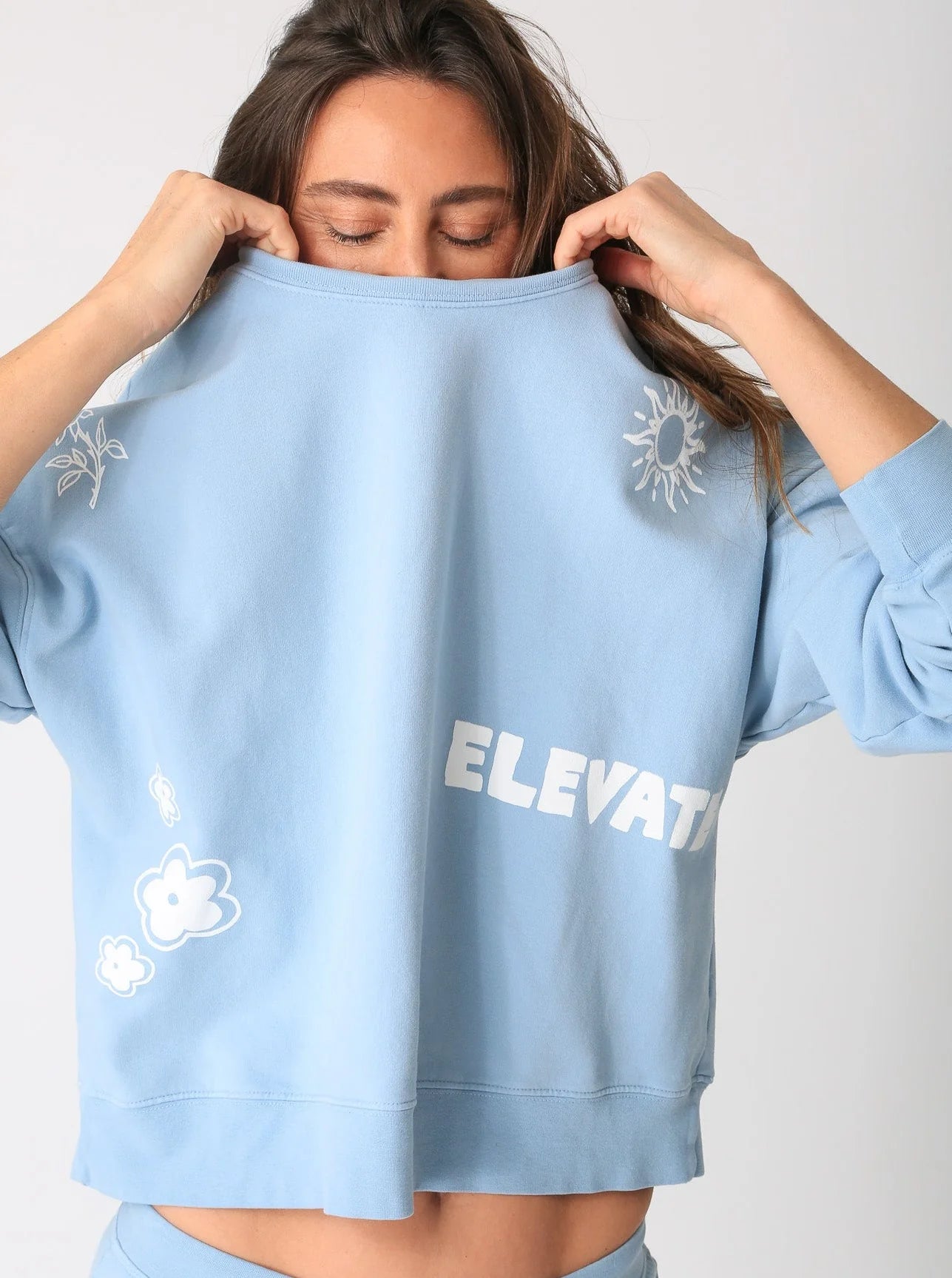 Classic Be Kind Sweatshirt-Sky Blue