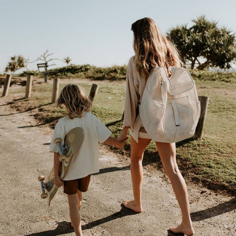 Beach Hauler Mesh Backpack by Sande | Sand