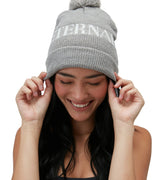 Eternal Optimist Pom Pom Beanie Heather Grey