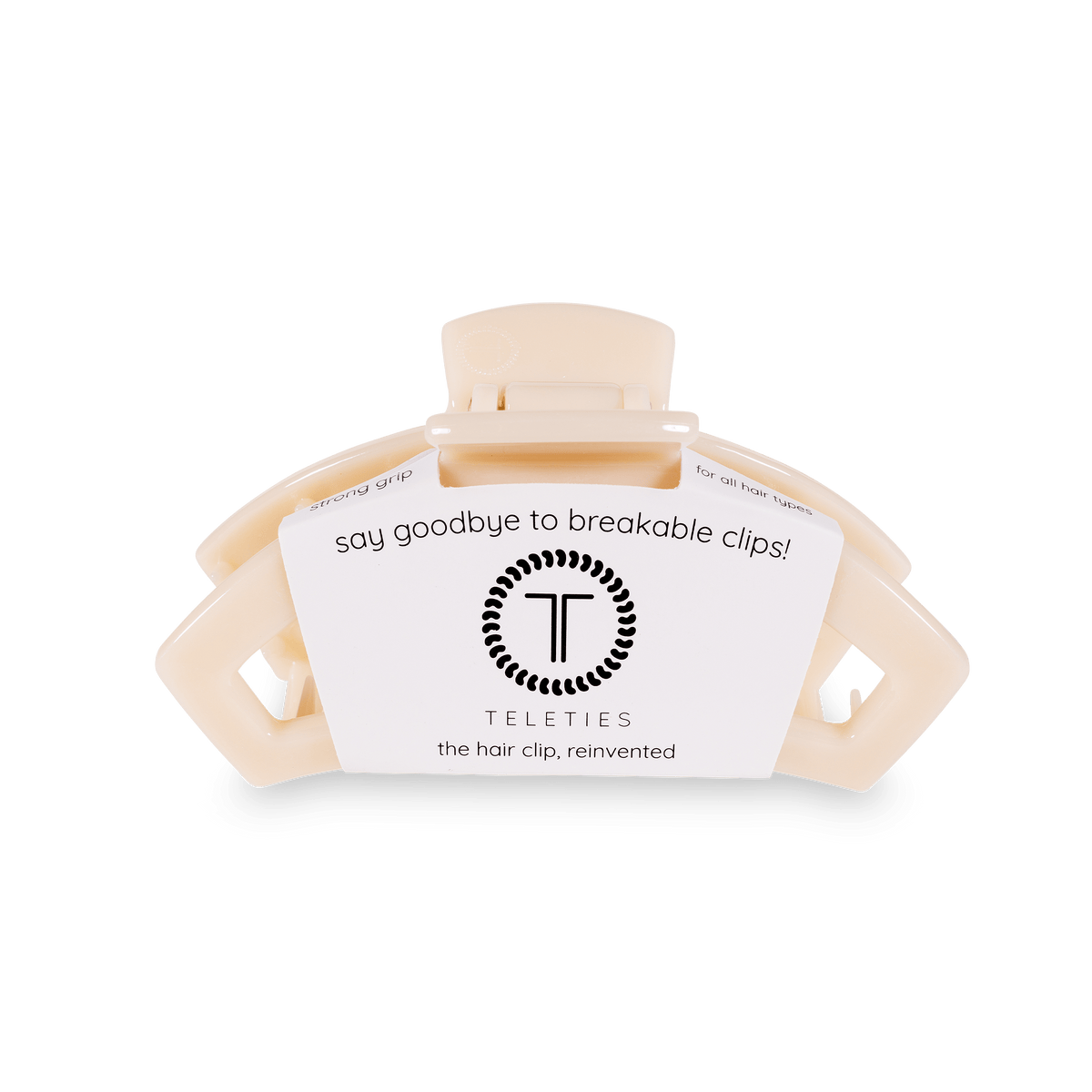 Open Hair Clip | Med. | Almond Beige
