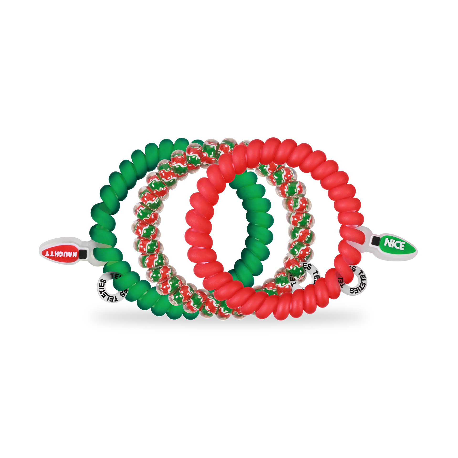 Spiral Hair Coils | Small | Naughty or Nice Hair Ties - Zen&Zip