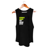 Fitness Goal Sleeveless Tank by Puppies Make Me Happy| Black