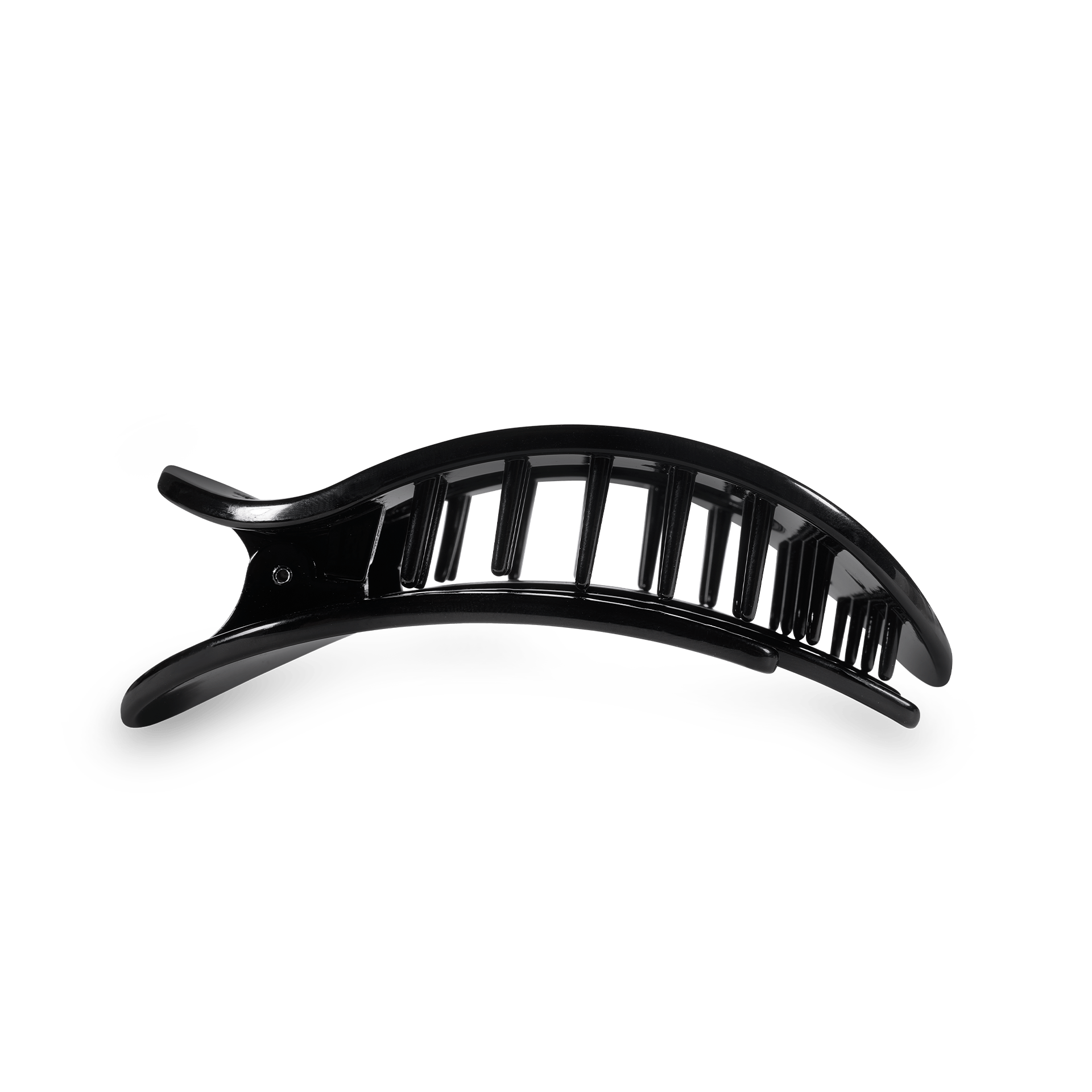 Jet Black Small Flat Round Clip - Zen&Zip