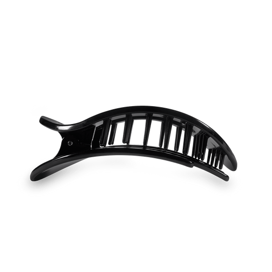 Jet Black Small Flat Round Clip - Zen&Zip