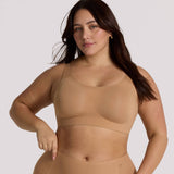 Structured Scoop Bra: Sand / S - Zen&Zip