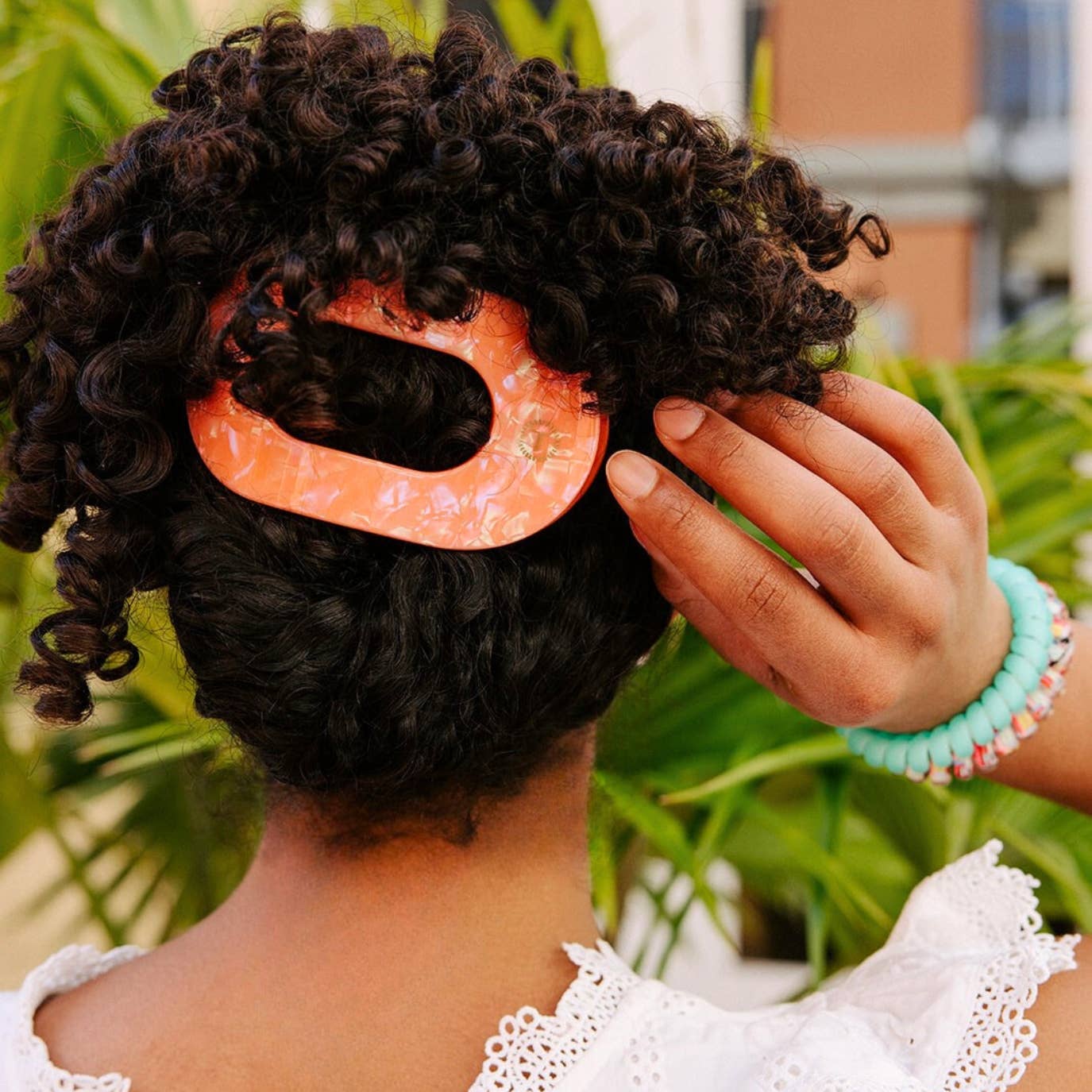 Flat Round Hair Clip | Large | Dreamsicle - Zen&Zip