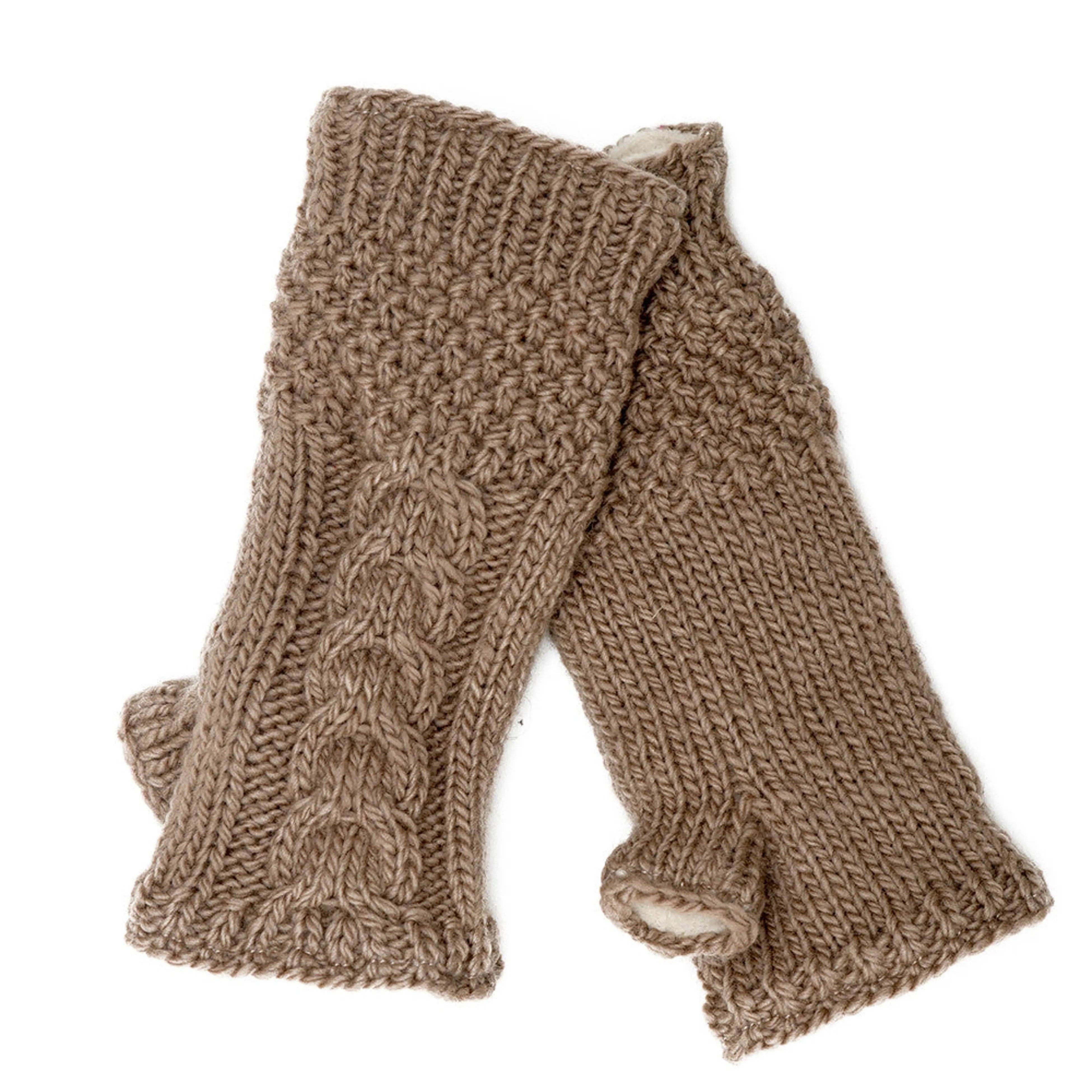 Cable Fingerless Gloves by Nirvanna Designs