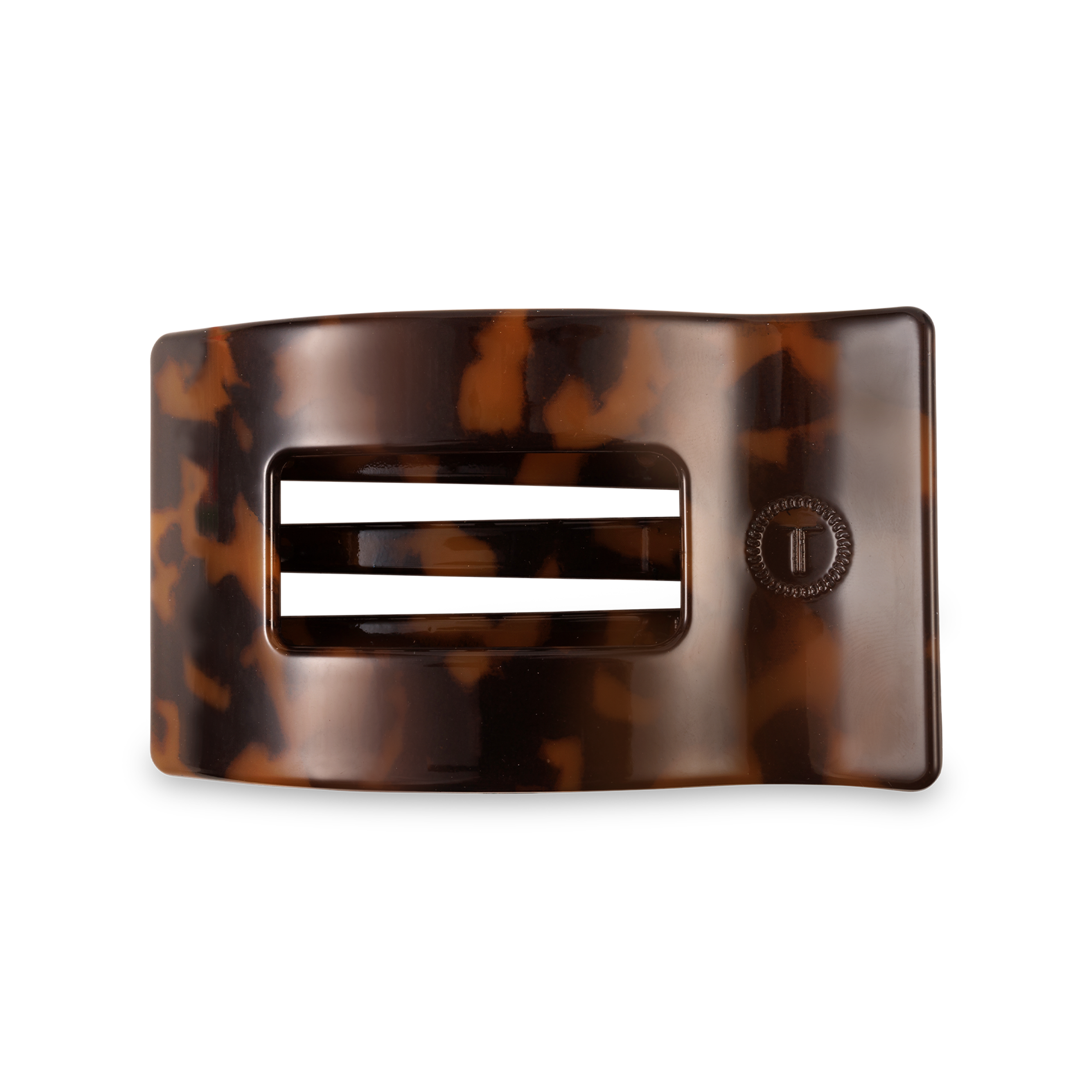 Flat Rectangle Hair Clip | Medium | Tortoise - Zen&Zip