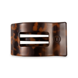 Flat Rectangle Hair Clip | Medium | Tortoise - Zen&Zip