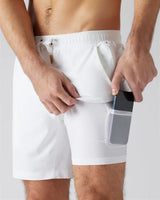 7” Pursuit Short Lined by Rhone | Bright White